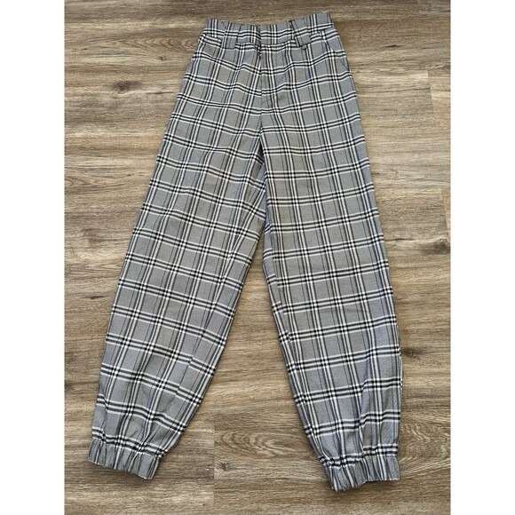 I AM GIA Women's Plaid Cobain Pants Cargo Stretch High Rise Size Small - Picture 3 of 10